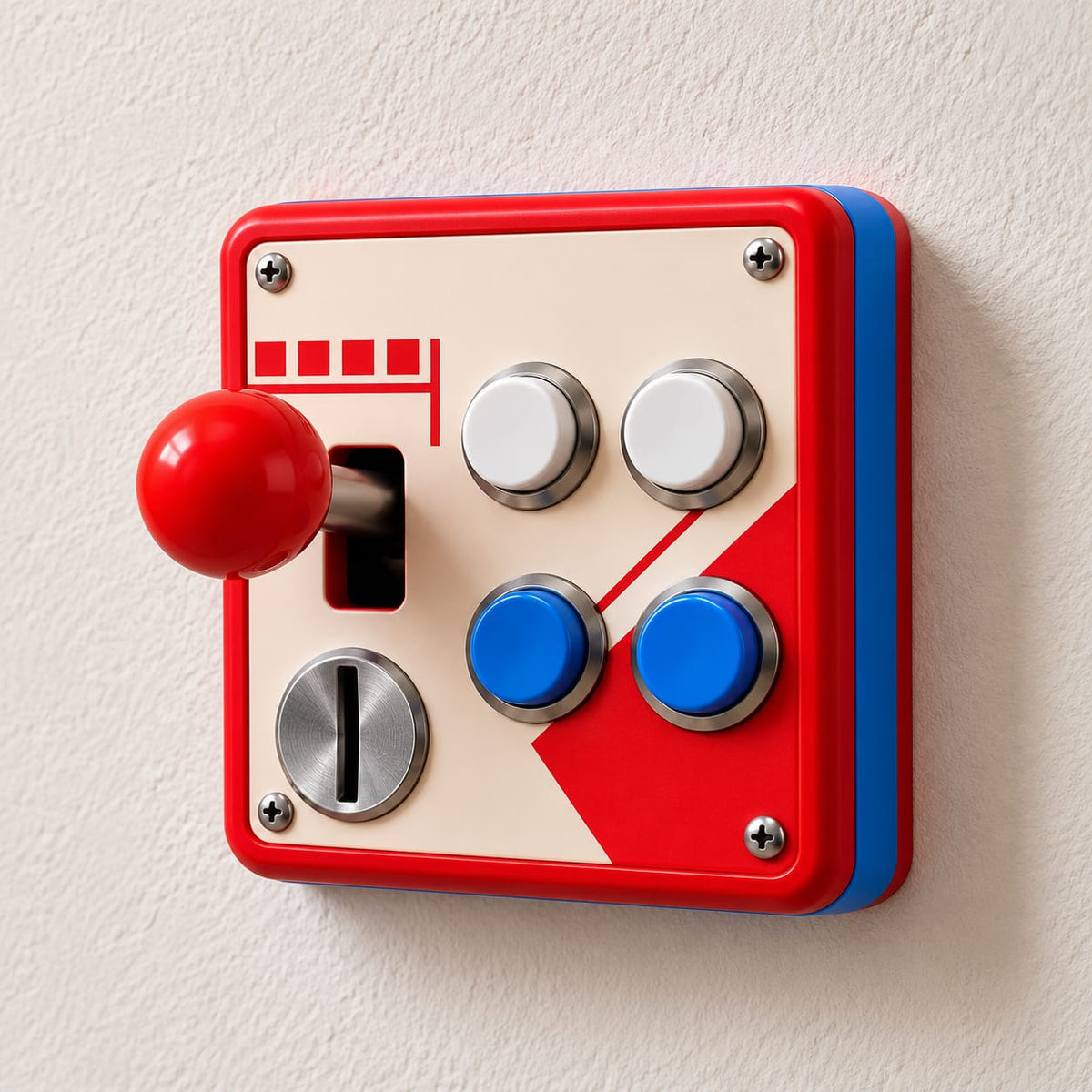 RetroSwitch™ – Interruptor de Luz Arcade con Joystick