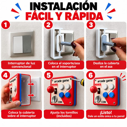 RetroSwitch™ – Interruptor de Luz Arcade con Joystick